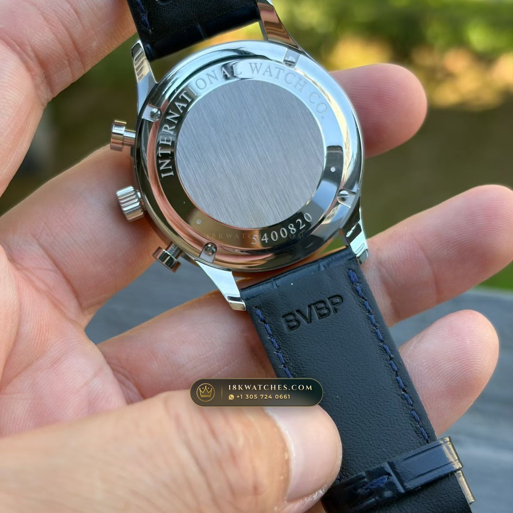 IWC Schaffhausen IWC Portugieser Chronograph 41mm Silver-Plated Dial Ref. IW371445 — Studio Gallery Plate VI in 904L Stainless Steel Custom Architecture (81.4g Verified Mass, IWC Manufacture Cal. 69355 / Cal. 52010)