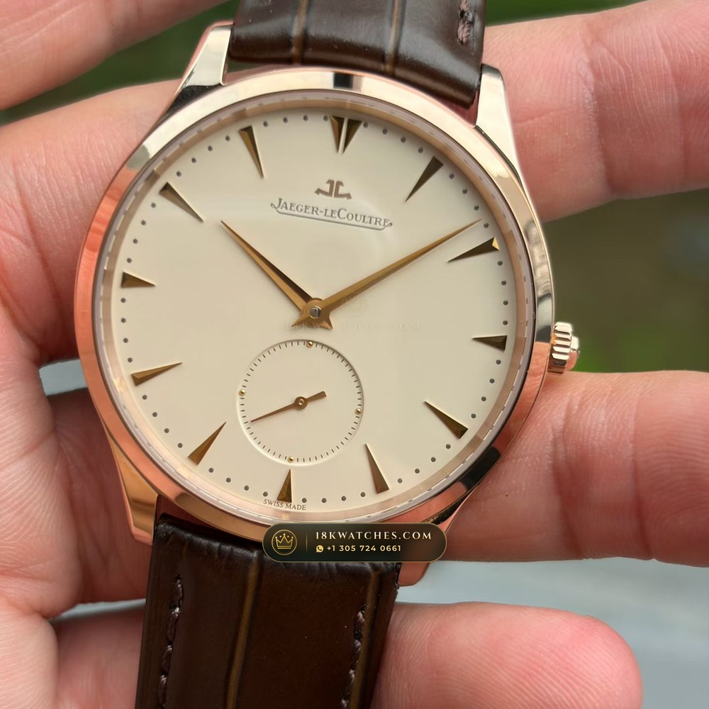 Jaeger-LeCoultre Master Ultra Thin Small Seconds 39mm Cal. 896 Ref. Q1358420 — Studio Gallery Plate II in 904L Stainless Steel Custom Architecture (68.6g Verified Mass, Jaeger-LeCoultre Manufacture Cal. 925 / Cal. 899)