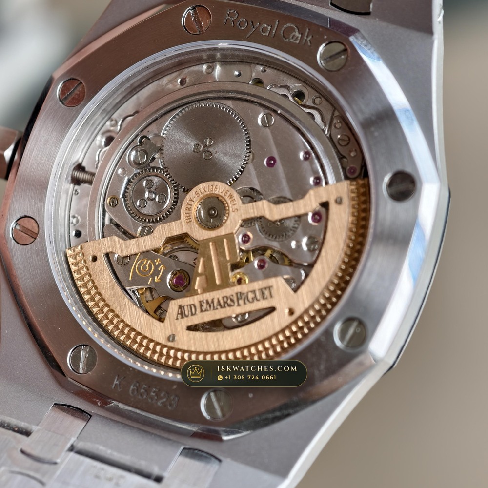Audemars Piguet Royal Oak Jumbo Extra-Thin 39mm Ref. 15202ST.OO.1240ST.01 — Studio Gallery Plate VIII in 904L Stainless Steel Custom Architecture (103.2g Verified Mass, Audemars Piguet Cal. 2121 Ultra-Thin)