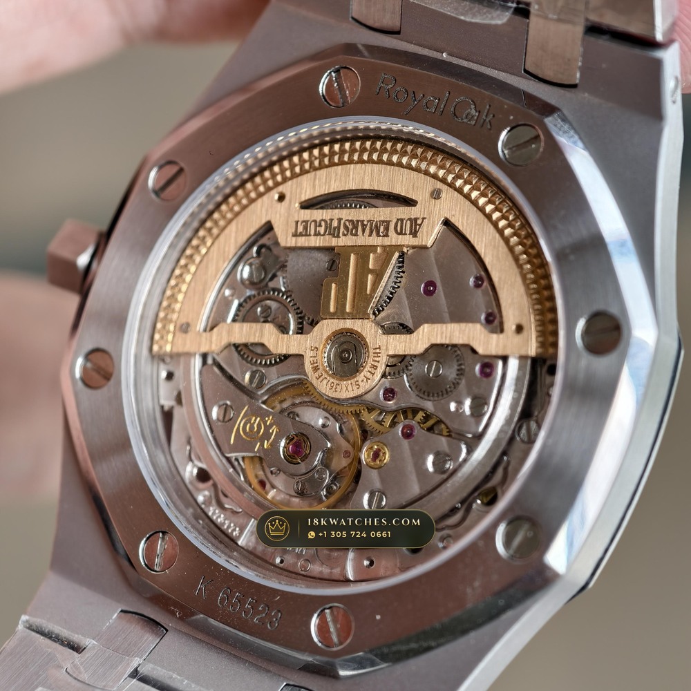 Audemars Piguet Royal Oak Jumbo Extra-Thin 39mm Ref. 15202ST.OO.1240ST.01 — Studio Gallery Plate IX in 904L Stainless Steel Custom Architecture (103.2g Verified Mass, Audemars Piguet Cal. 2121 Ultra-Thin)