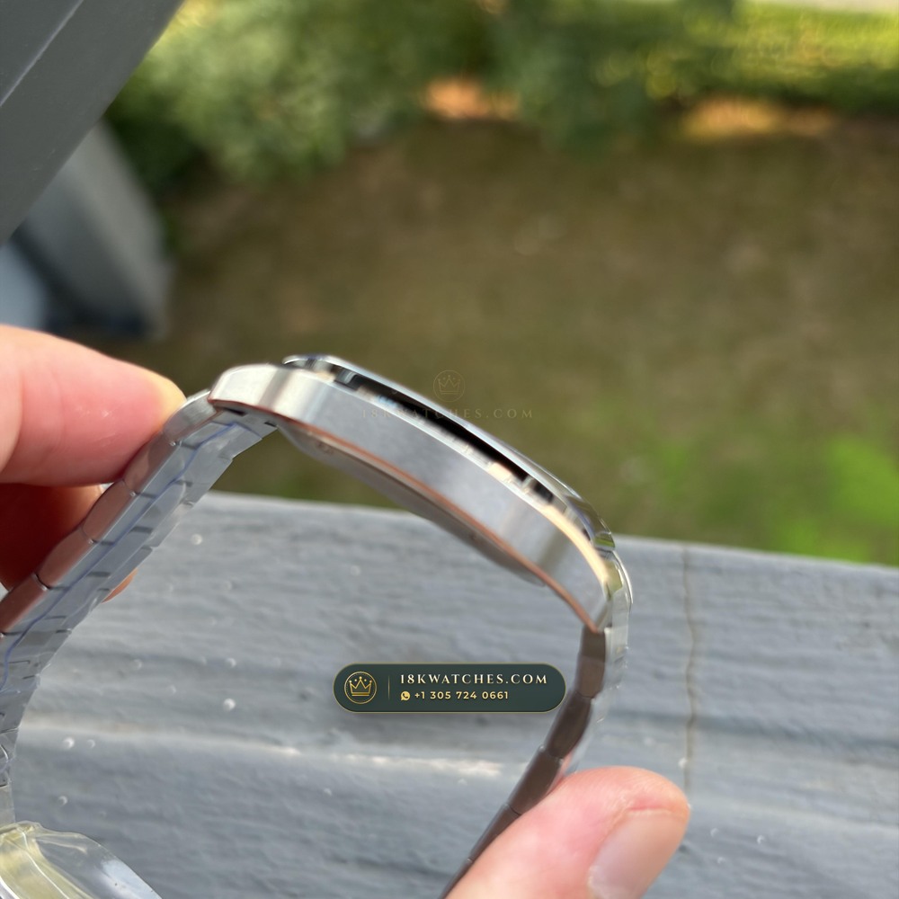 Cartier Santos de Cartier Medium 35.1mm Opaline Dial Ref. WSSA0029 — Studio Gallery Plate VIII in 904L Stainless Steel Custom Architecture (115.5g Verified Mass, Cartier Manufacture Cal. 1847 MC / Skeleton Cal. 9611 MC)