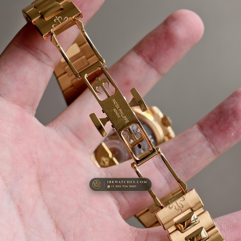 Patek Philippe Nautilus Moonphase & Power Reserve 18K Rose Gold Ref. 5712/1R-001 — Studio Gallery Plate XI in 18K Rose Gold Au750 (186.2g Verified Mass, Patek Philippe Cal. 240 PS IRM C LU - 22K Gold Micro-Rotor)