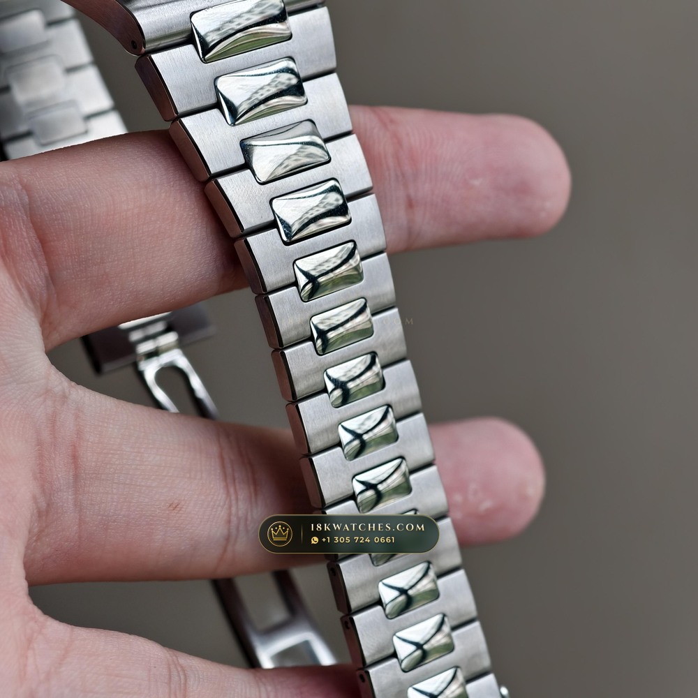 Patek Philippe Nautilus Annual Calendar & Moonphase Ref. 5726/1A-014 — Studio Gallery Plate VIII in 904L Stainless Steel Custom Architecture (147.6g Verified Mass, Patek Philippe Cal. 324 S QA LU 24H - 21K Gold Rotor)