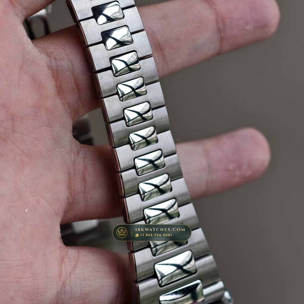 Patek Philippe Nautilus Annual Calendar & Moonphase Ref. 5726/1A-014 — Studio Gallery Plate IX in 904L Stainless Steel Custom Architecture (147.6g Verified Mass, Patek Philippe Cal. 324 S QA LU 24H - 21K Gold Rotor)