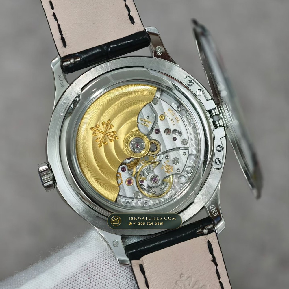 Patek Philippe Calatrava Automatic 18K White Gold Ref. 5227G-001 — Studio Gallery Plate V in 18K White Gold Au750 (79.0g Verified Mass, Patek Philippe Cal. 324 S C - 21K Gold Rotor)