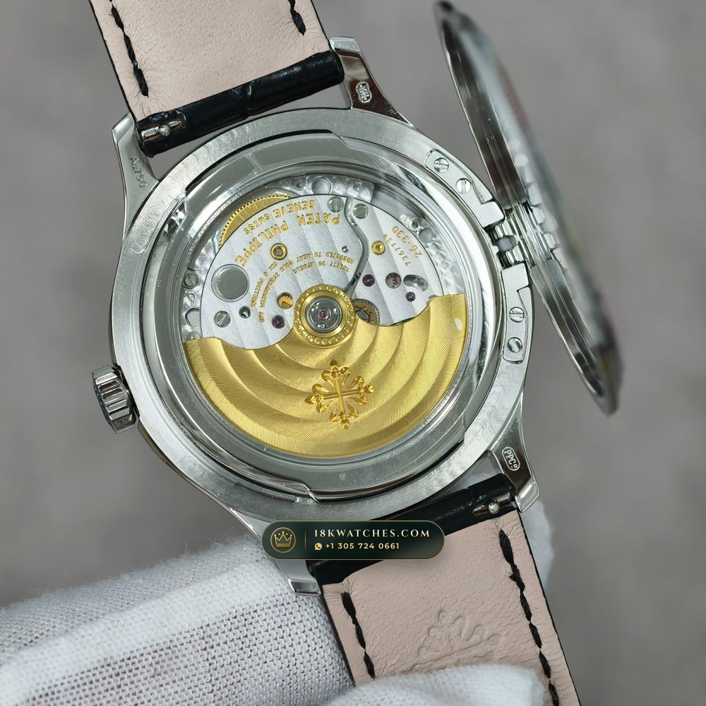 Patek Philippe Calatrava Automatic 18K White Gold Ref. 5227G-001 — Studio Gallery Plate VI in 18K White Gold Au750 (79.0g Verified Mass, Patek Philippe Cal. 324 S C - 21K Gold Rotor)