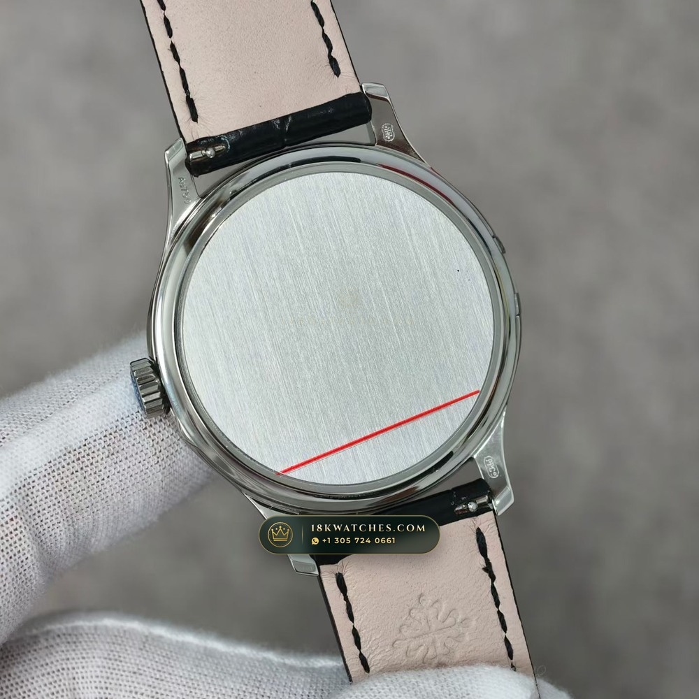 Patek Philippe Calatrava Automatic 18K White Gold Ref. 5227G-001 — Studio Gallery Plate VII in 18K White Gold Au750 (79.0g Verified Mass, Patek Philippe Cal. 324 S C - 21K Gold Rotor)