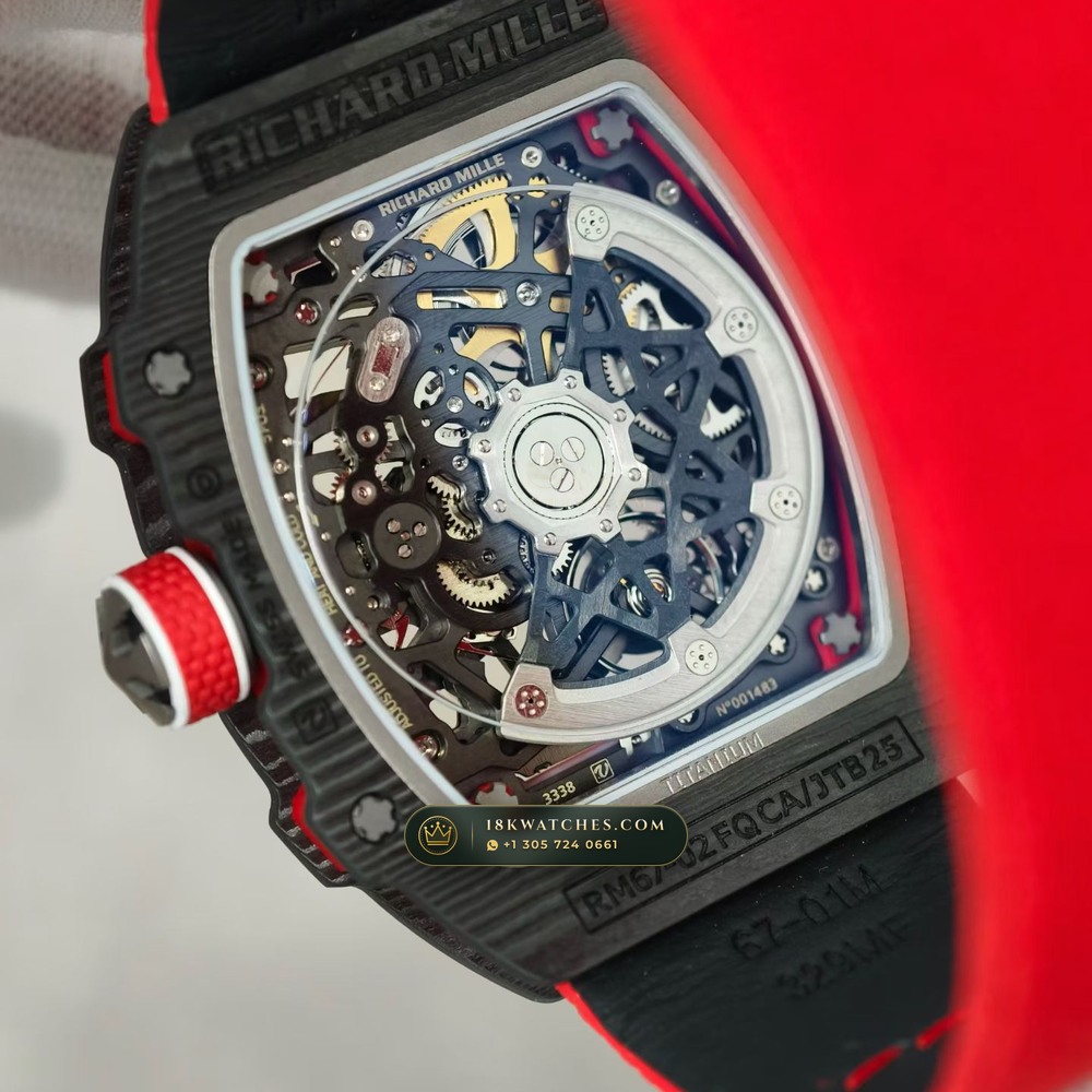 Richard Mille RM 67-02 Automatic Extra-Flat Norway Limited Edition — Studio Gallery Plate VI in Carbon TPT & Grade 5 Titanium (33.6g Verified Mass, Richard Mille Cal. CRMA7 Skeletonized Titanium)