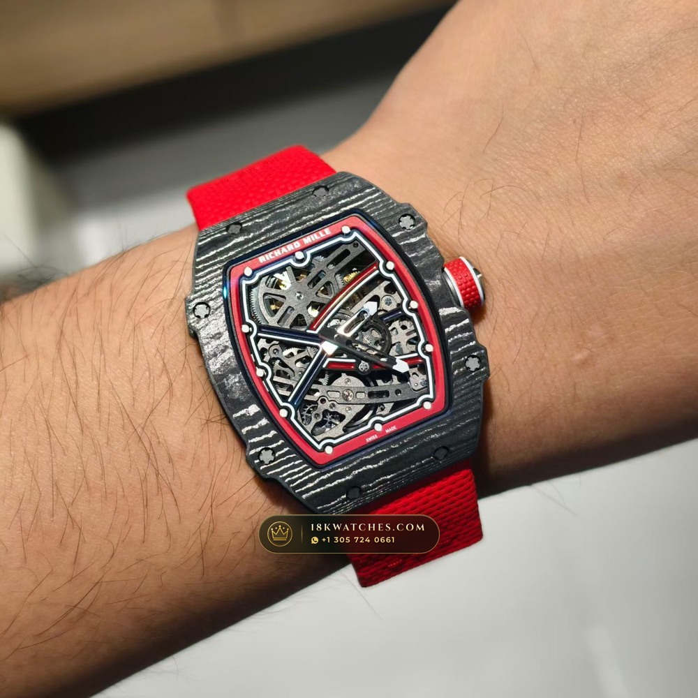 Richard Mille RM 67-02 Automatic Extra-Flat Norway Limited Edition — Studio Gallery Plate VII in Carbon TPT & Grade 5 Titanium (33.6g Verified Mass, Richard Mille Cal. CRMA7 Skeletonized Titanium)
