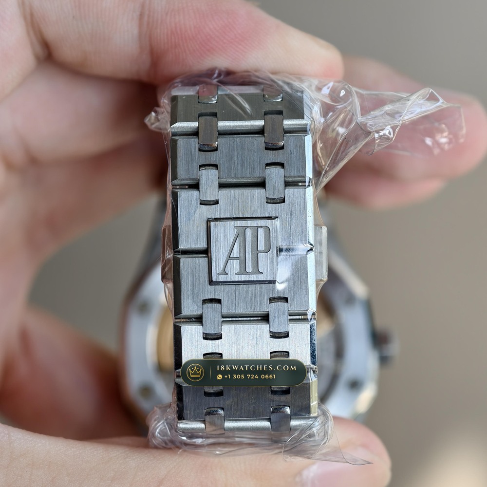 Audemars Piguet Royal Oak Selfwinding 41mm Custom Tapestry Dial Deep Crystal Optics Ref. 15510ST — Studio Gallery Plate XI in 904L Stainless Steel Custom Architecture (166.4g Verified Mass, Audemars Piguet Cal. 4302 - 70h Power Reserve)