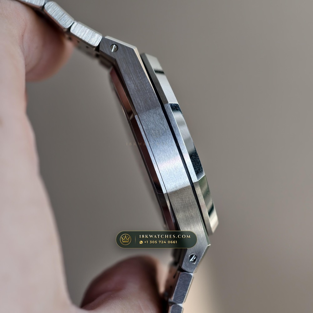 Audemars Piguet Royal Oak Selfwinding 41mm Custom Tapestry Dial Deep Crystal Optics Ref. 15510ST — Studio Gallery Plate VI in 904L Stainless Steel Custom Architecture (166.4g Verified Mass, Audemars Piguet Cal. 4302 - 70h Power Reserve)