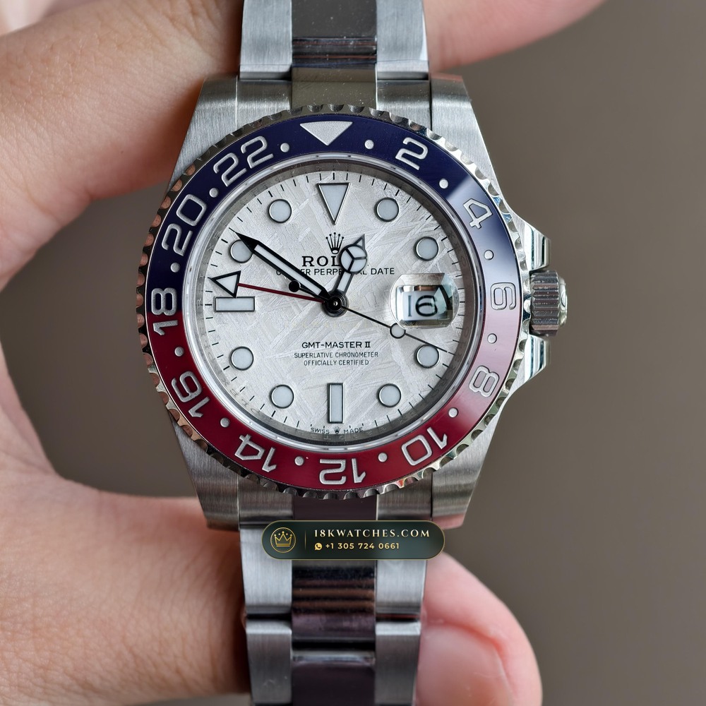 Rolex GMT-Master II Gibeon Meteorite Dial 18K White Gold Ref. 126719BLRO